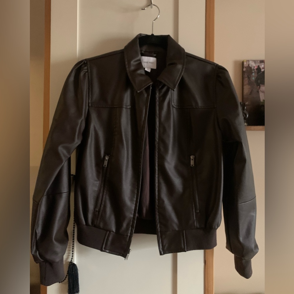 NWOT Nine West faux leather jacket